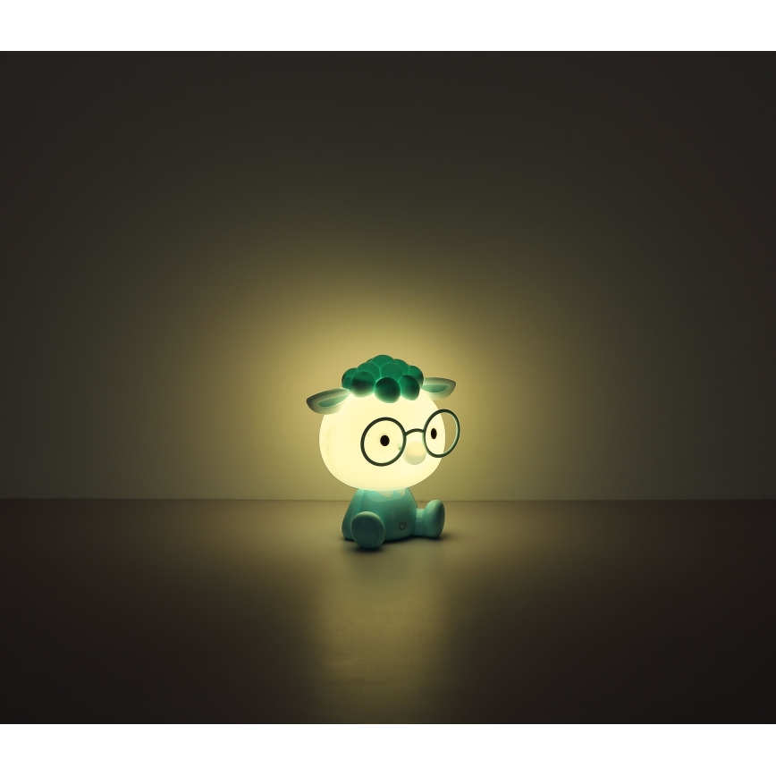 Globo - LED Hämardatav laetav laste väike öölamp LED/1W/5V 500 mAh sinine