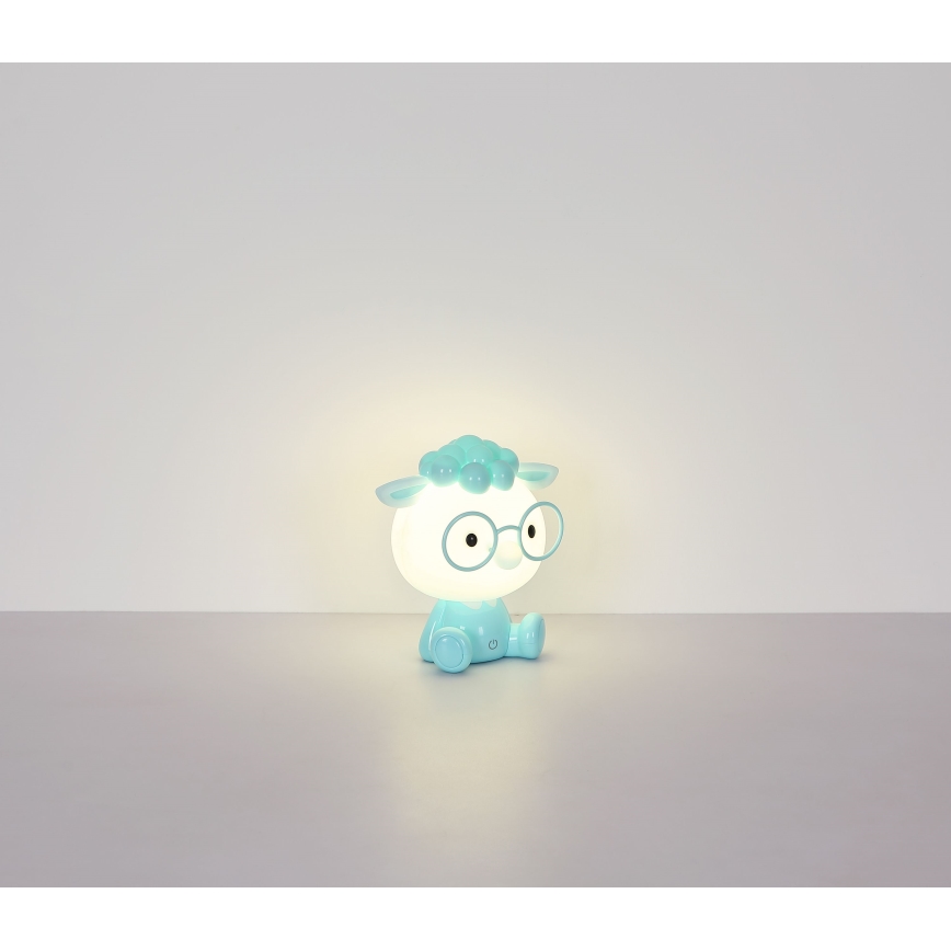 Globo - LED Hämardatav laetav laste väike öölamp LED/1W/5V 500 mAh sinine
