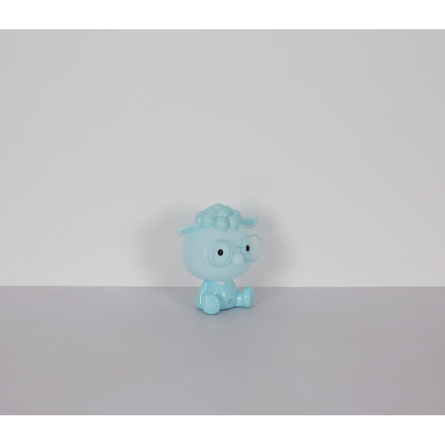 Globo - LED reguleeritav laetav laste öölamp LED/1W/5V 500 mAh sinine