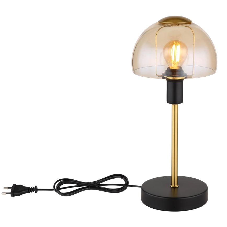 Globo - Laud puutetundlik lamp 1xE14/25W/230V must/kuldne