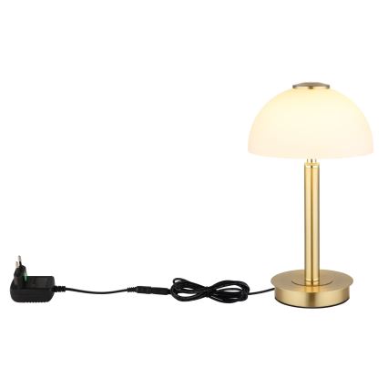 Globo - LED Hämardatav puutetundlik laualamp LED/7W/230V 3000K messing