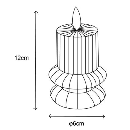 Globo - KOMPLEKT 2X LED Küünal LED/0,06W/3V 1xCR2032 210 mAh