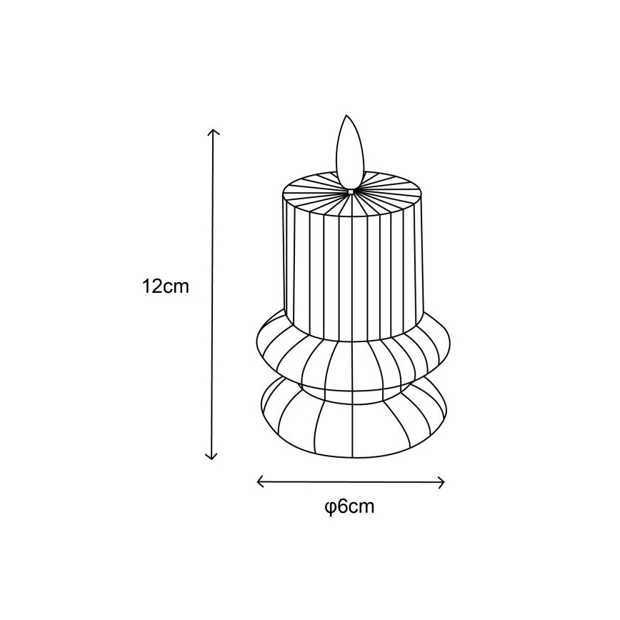 Globo - KOMPLEKT 2X LED Küünal LED/0,06W/3V 1xCR2032 210 mAh