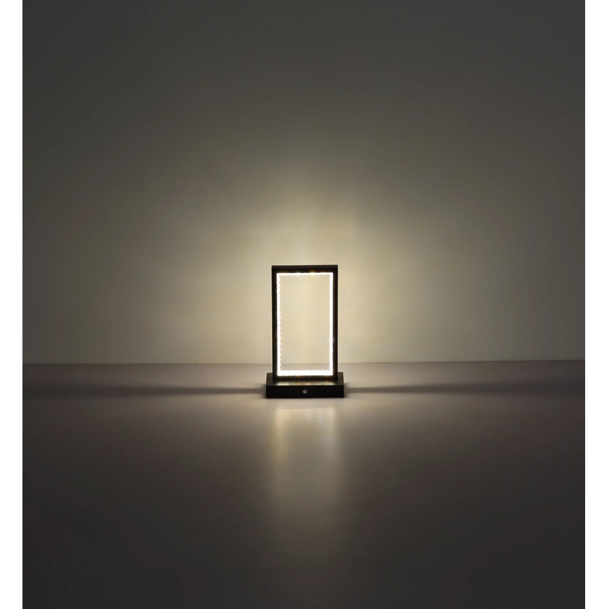 Globo - LED Hämardatav puutetundlik laualamp LED/3W/3,7V 2700K/4000K/6500K 1800 mAh USB must