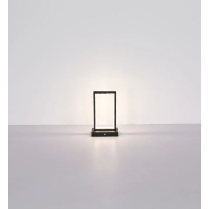 Globo - LED Hämardatav puutetundlik laualamp LED/3W/3,7V 2700K/4000K/6500K 1800 mAh USB must
