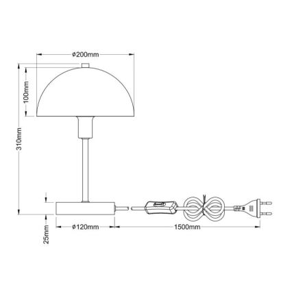 Globo - Laualamp 1xE14/40W/230V