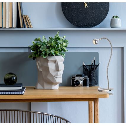 Globo - painduv klambriga LED-laualamp LED/3W/230V mattkroom