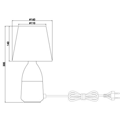 Globo - Laualamp 1xE14/40W/230V