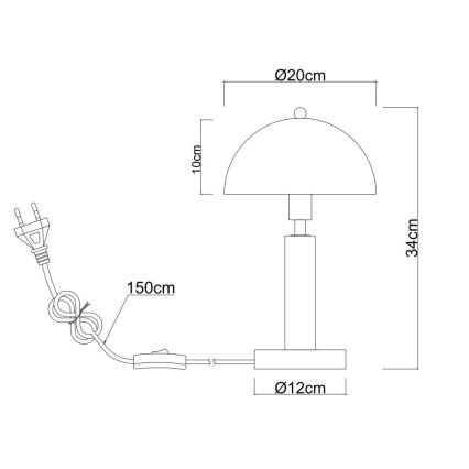Globo - laualamp 1xE14/40W/230V must
