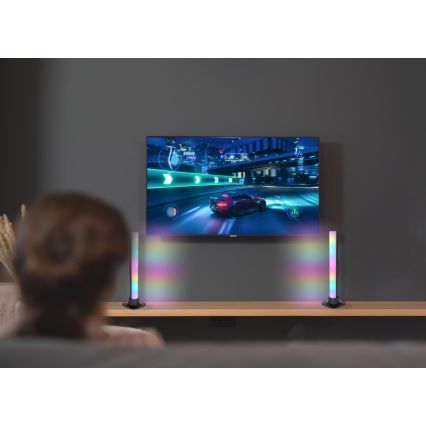 Globo RGB- KOMPLEKT 2x LED RGB Hämardatav laualamp 2-ühes LED/2W/5V Wi-Fi Tuya