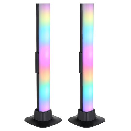 Globo RGB- KOMPLEKT 2x LED RGB Hämardatav laualamp 2in1 LED/2W/5V Wi-Fi Tuya