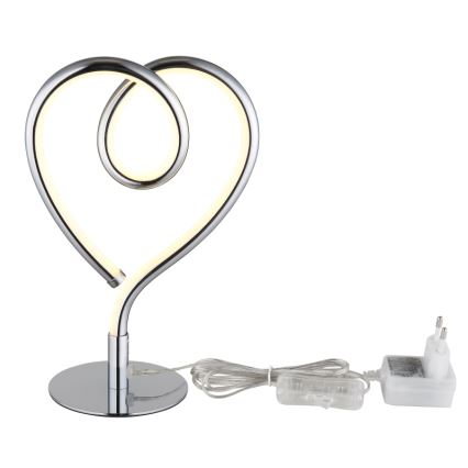 Globo - LED Laualamp LED/6W/230V läikiv kroom