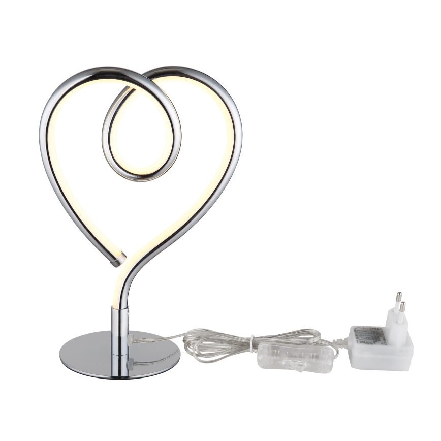 Globo - LED Laualamp LED/6W/230V läikiv kroom