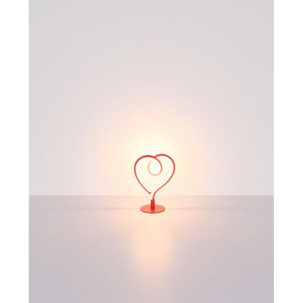 Globo - LED Laualamp LED/6W/230V punane