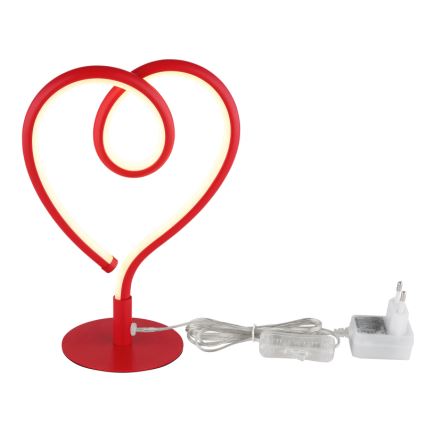 Globo - LED Laualamp LED/6W/230V punane