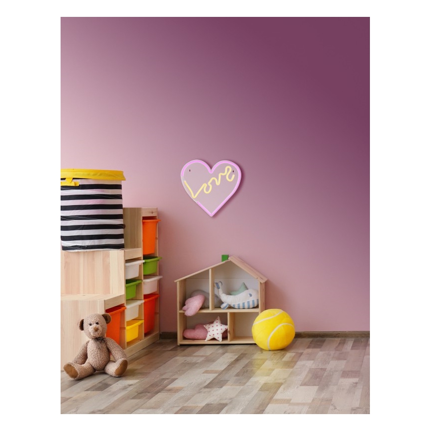 Globo - LED Neoon seinakaunistus LED/3W/USB süda