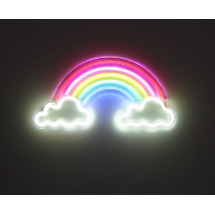 Globo - LED Neoon seinakaunistus LED/3W/USB vikerkaar