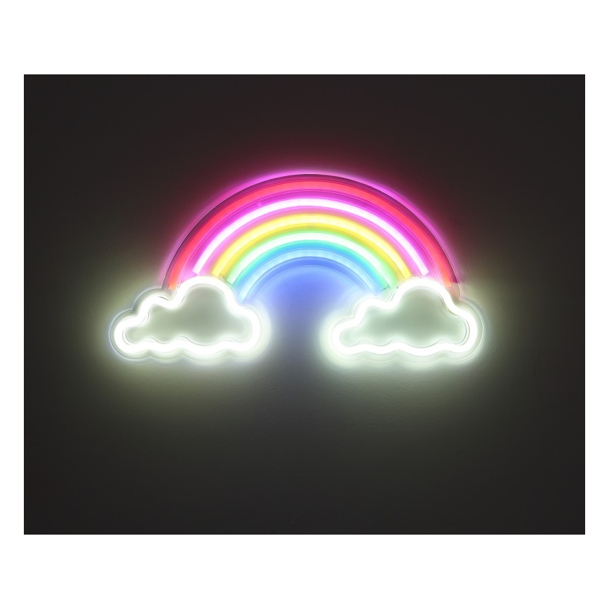 Globo - LED Neoon seinakaunistus LED/3W/USB vikerkaar