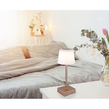 Globo - LED Hämardatav puutetundlik laualamp LED/2W/5V 3000/4500/6500K 800 mAh beež