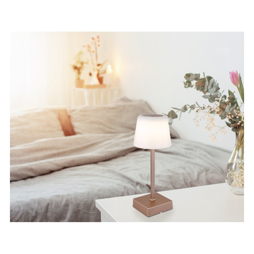 Globo - LED Hämardatav puutetundlik laualamp LED/2W/5V 3000/4500/6500K 800 mAh beež