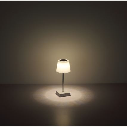 Globo - LED reguleeritav puutetundlik laualamp LED/2W/5V 3000/4500/6500K 800 mAh hõbedane