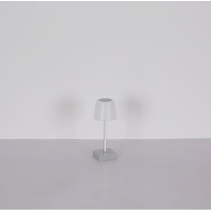 Globo - LED reguleeritav puutetundlik laualamp LED/2W/5V 3000/4500/6500K 800 mAh hõbedane