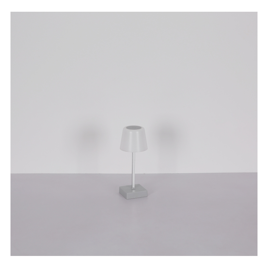 Globo - LED reguleeritav puutetundlik laualamp LED/2W/5V 3000/4500/6500K 800 mAh hõbedane