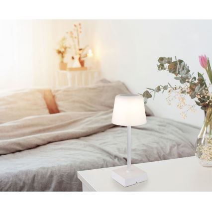 Globo - LED Hämardatav puutetundlik laualamp LED/2W/5V 3000/4500/6500K 800 mAh valge
