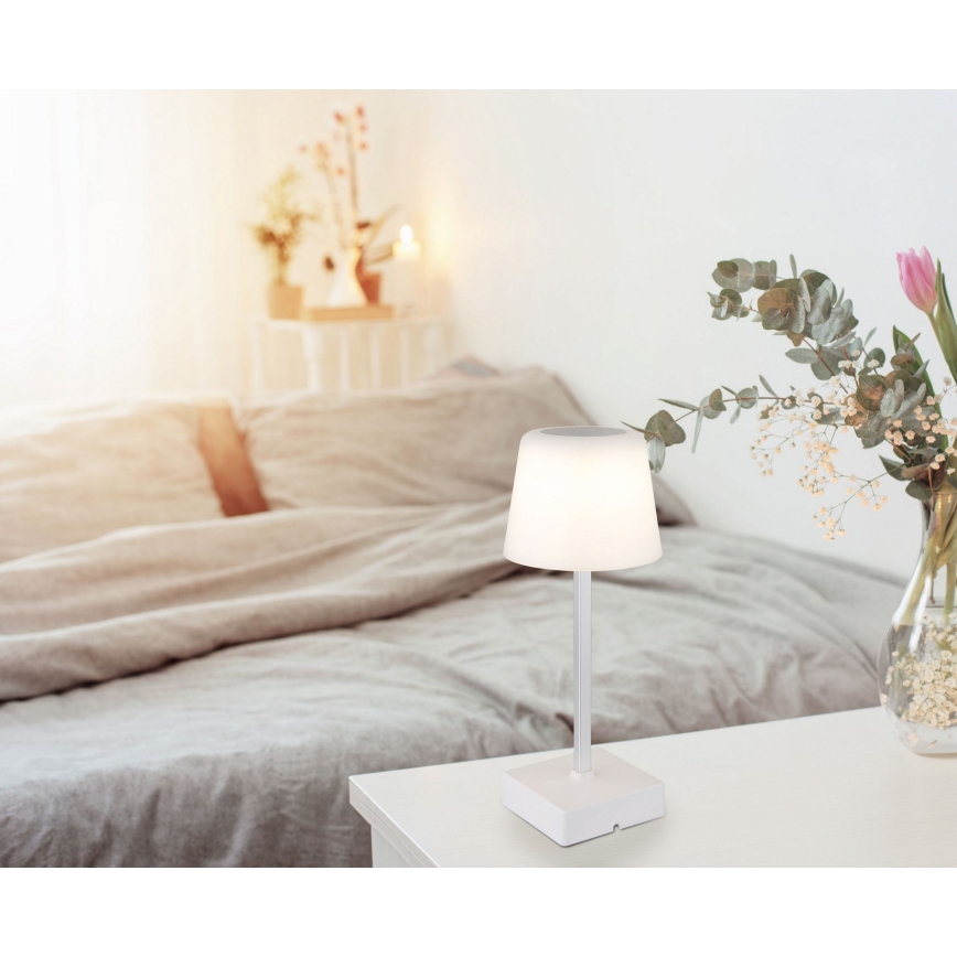 Globo - LED Hämardatav puutetundlik laualamp LED/2W/5V 3000/4500/6500K 800 mAh valge