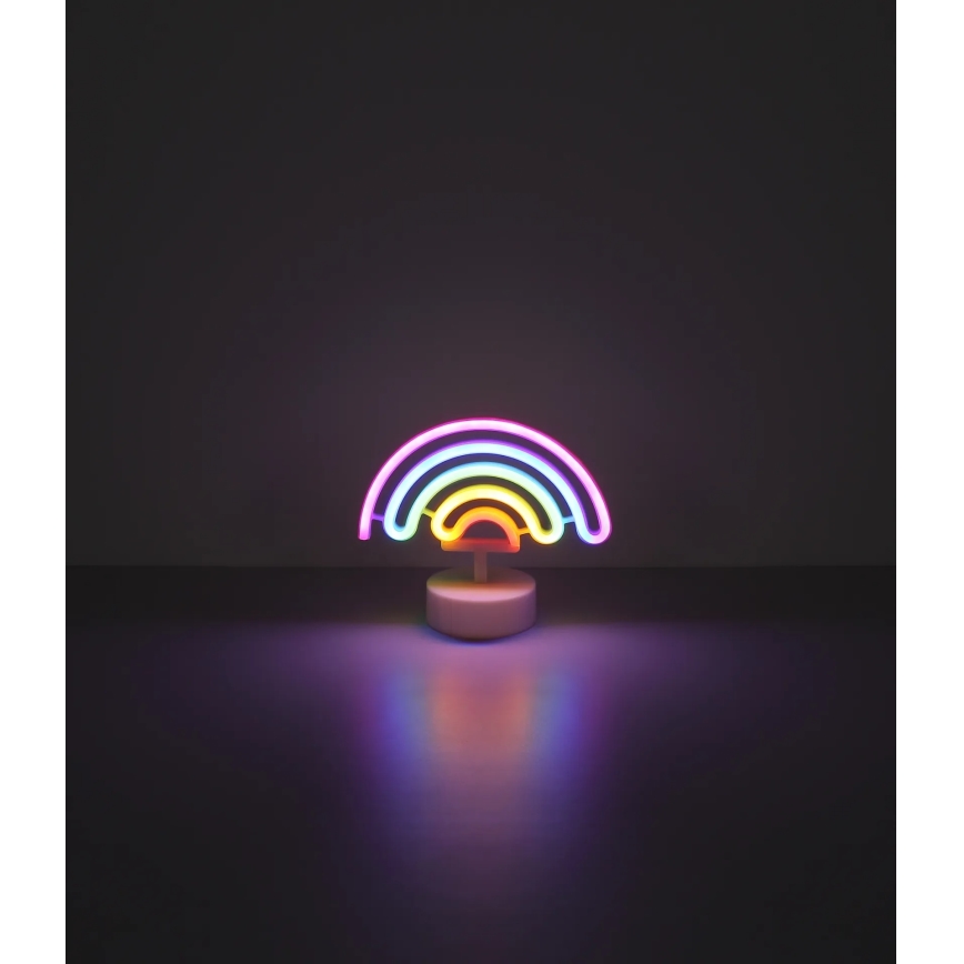 Globo - LED Neoon lauakaunistus LED/2W/3xAA vikerkaar