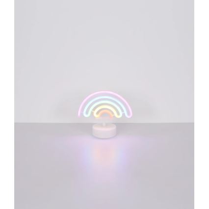 Globo - LED Neoon lauakaunistus LED/2W/3xAA vikerkaar