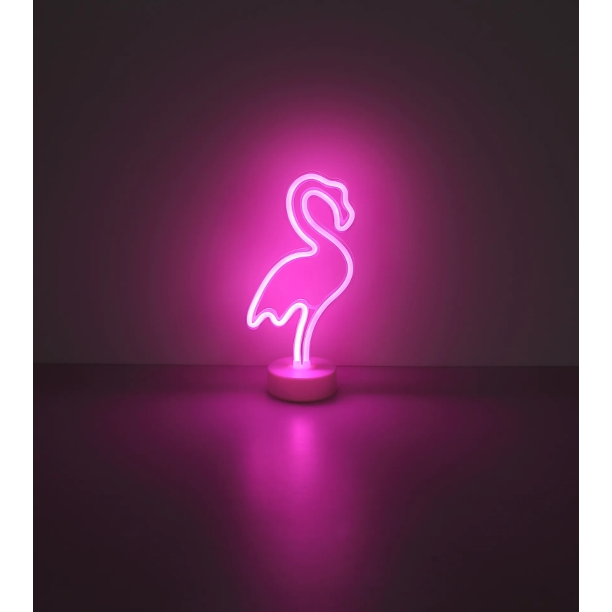 Globo - LED Neoon lauakaunistus LED/2W/3xAA flamingo