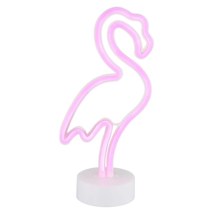 Globo - LED Neoon lauakaunistus LED/2W/3xAA flamingo