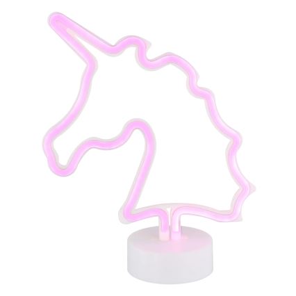 Globo - LED Neoon lauakaunistus LED/2W/3xAA ükssarvik