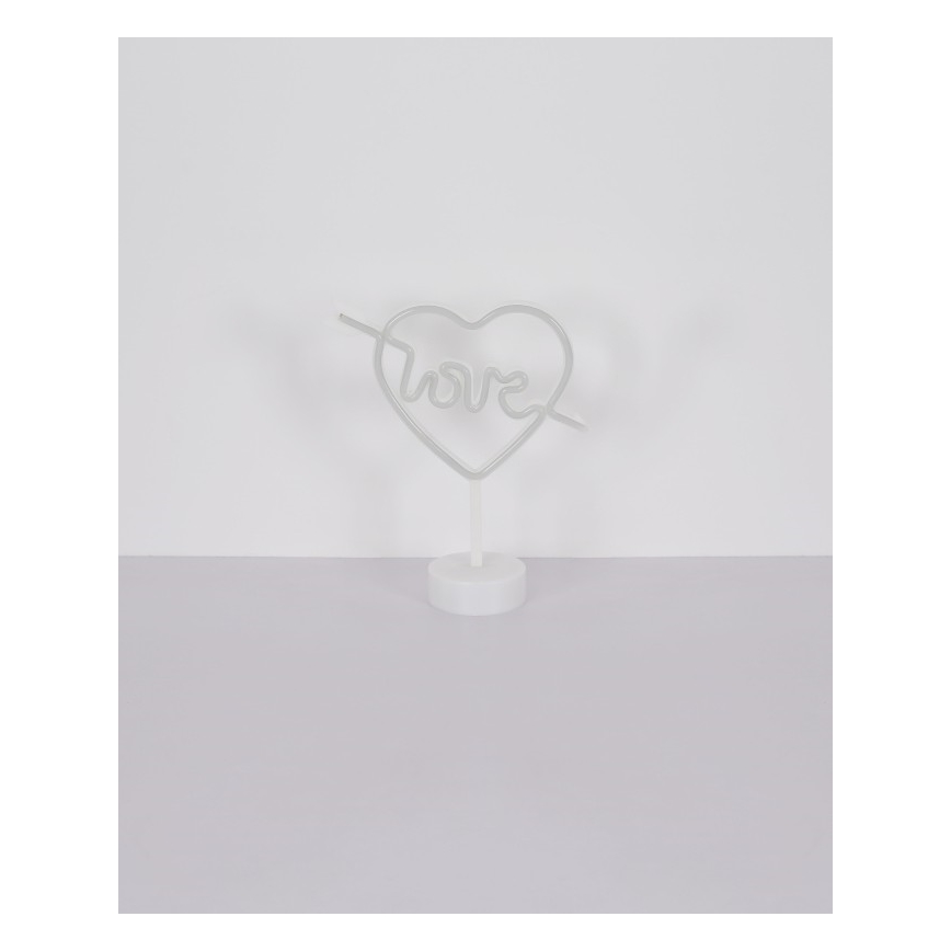 Globo - LED Neoon laud kaunistus LED/2W/3xAA süda