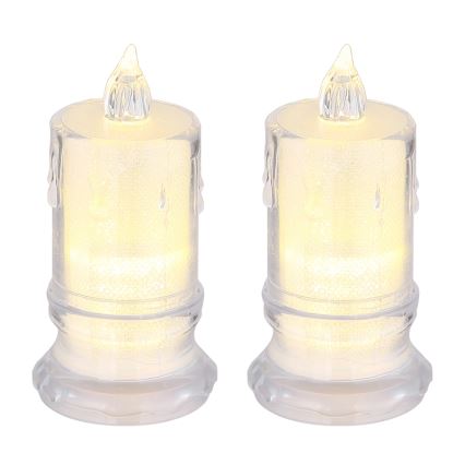 Globo - KOMPLEKT 2X LED Küünal LED/0,25W/3xLR1130