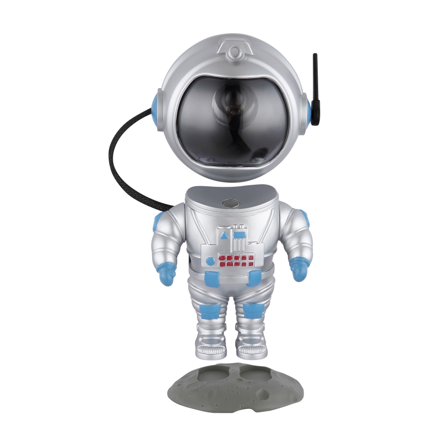 Globo - LED RGB Laualamp LED/4,5W/5V astronaut hõbedane