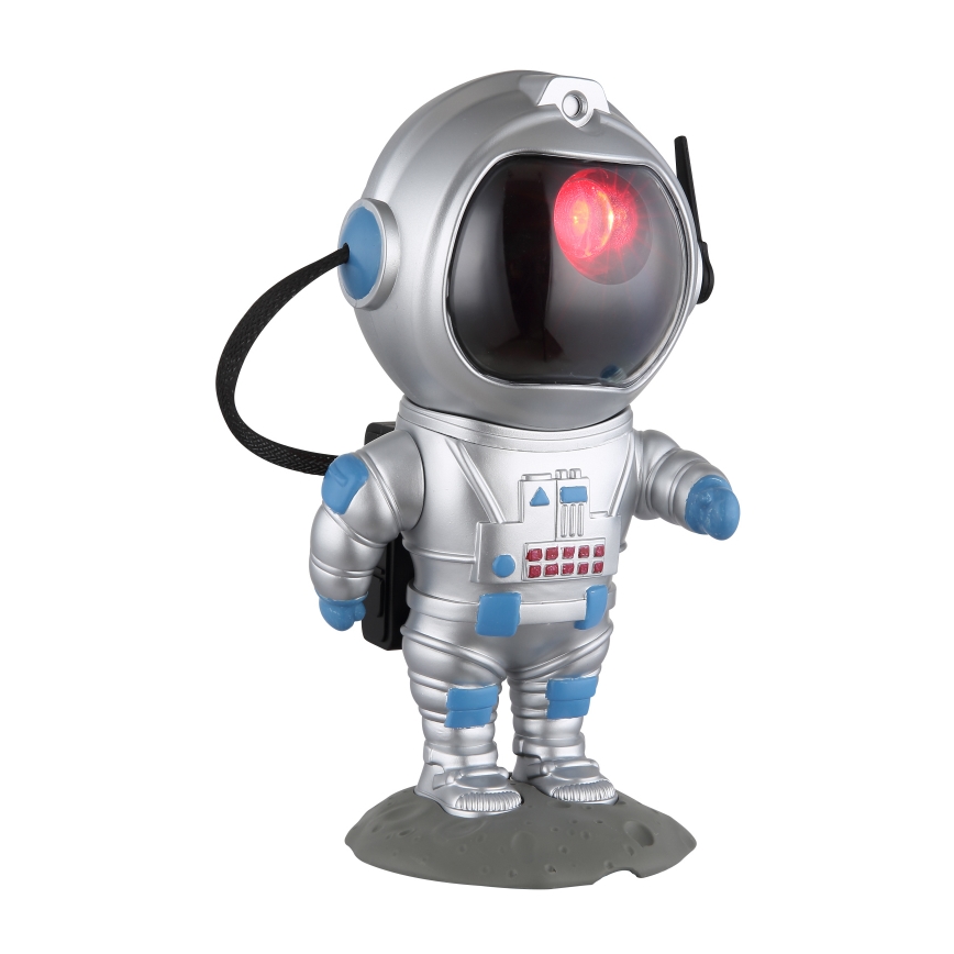 Globo - LED RGB Laualamp LED/4,5W/5V astronaut hõbedane