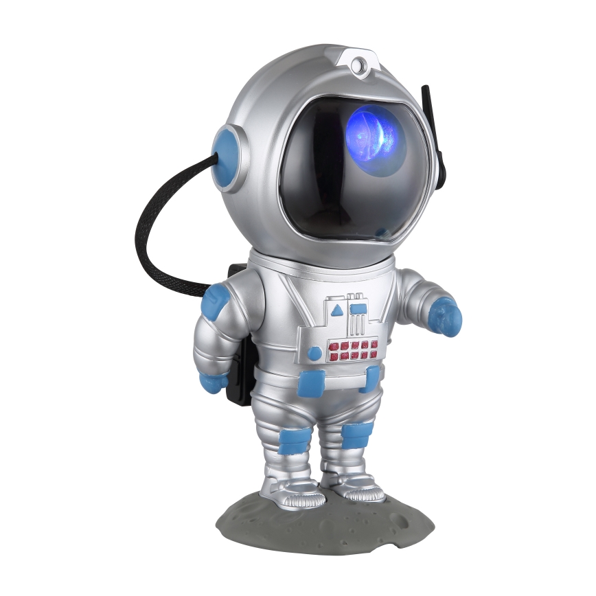 Globo - LED RGB Laualamp LED/4,5W/5V astronaut hõbedane