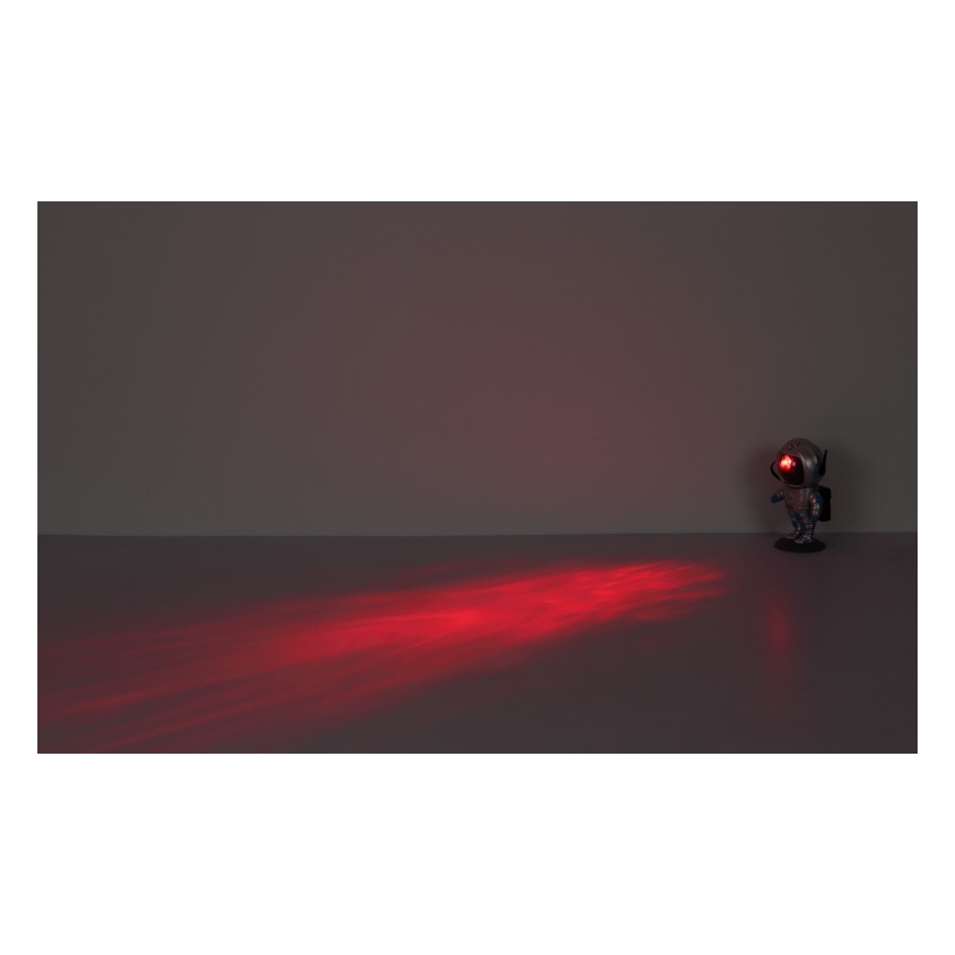 Globo - LED RGB Laualamp LED/4,5W/5V astronaut hõbedane