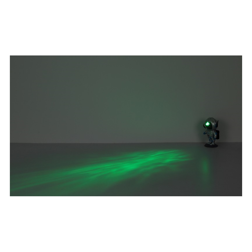 Globo - LED RGB Laualamp LED/4,5W/5V astronaut hõbedane