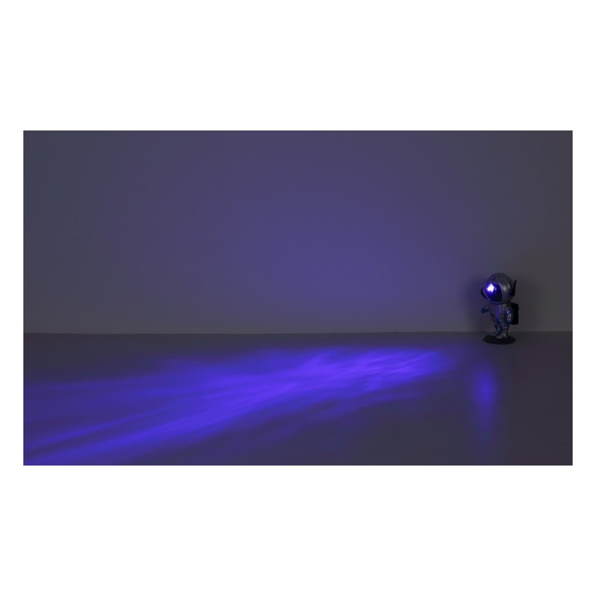 Globo - LED RGB Laualamp LED/4,5W/5V astronaut hõbedane