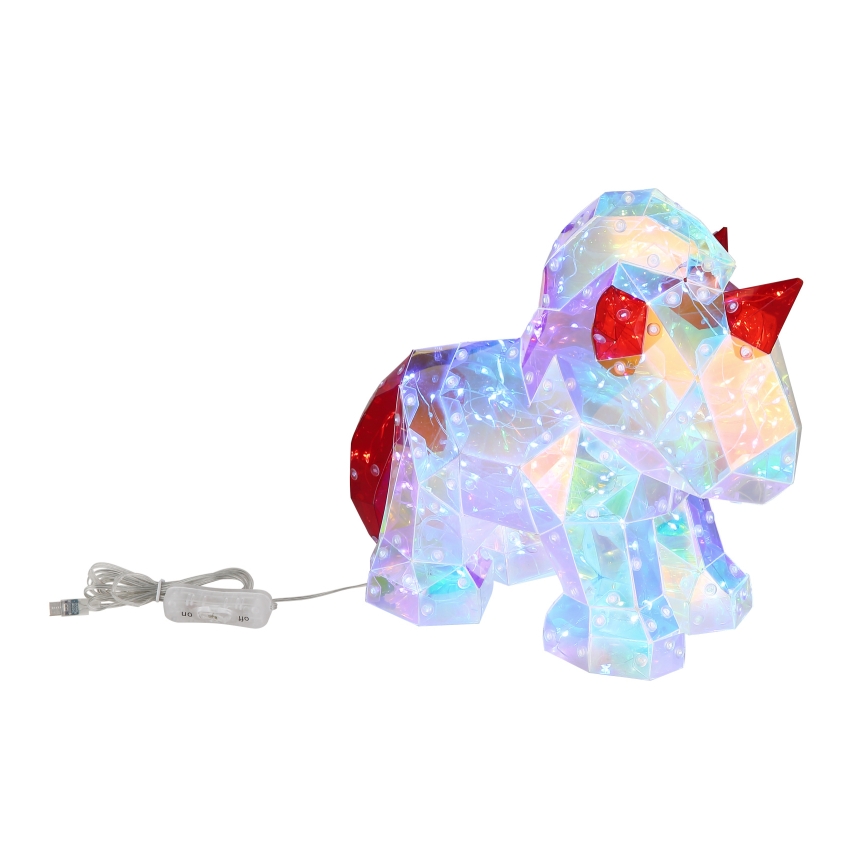 Globo - LED Lauakaunistus LED/3W/5V USB ükssarvik