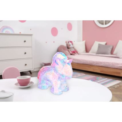 Globo - LED-hämardatav laetav lauavalgusti LED/4W/5V, 1800 mAh, ükssarvik