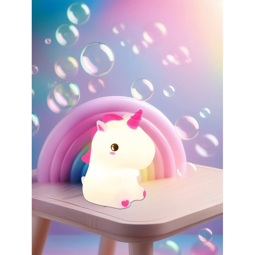 Globo - LED RGBW hämardatav laetav laste öölamp LED/1,5W/5V 1200 mAh ükssarvik