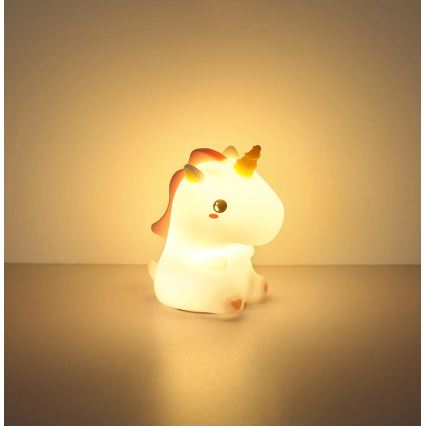 Globo - LED RGBW hämardatav laetav laste öölamp LED/1,5W/5V 1200 mAh ükssarvik