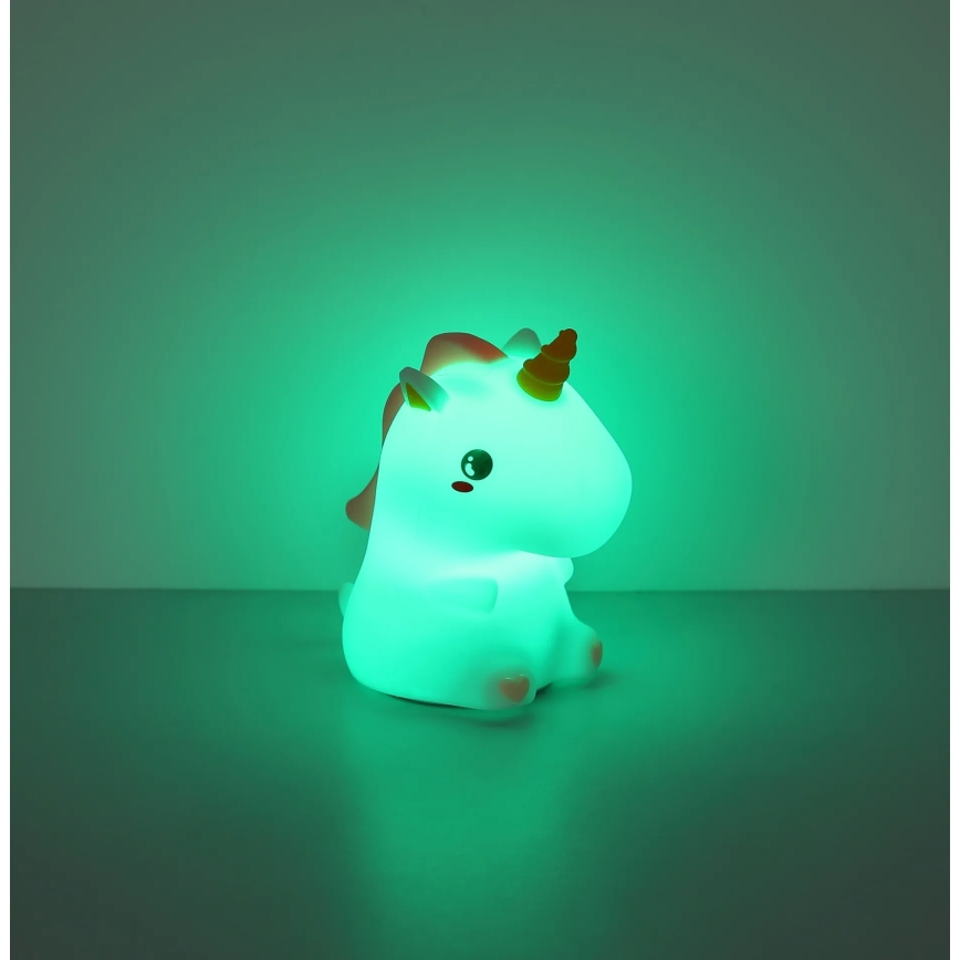 Globo - LED RGBW hämardatav laetav laste öölamp LED/1,5W/5V 1200 mAh ükssarvik