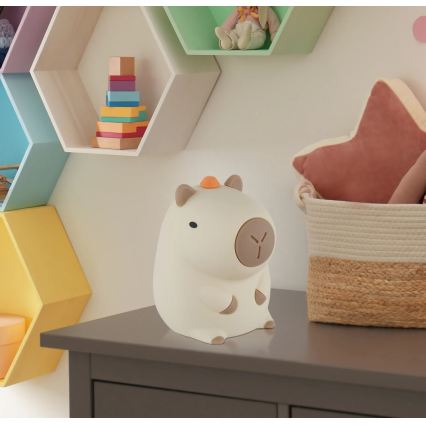Globo - LED RGBW hämardatav laetav laste öölamp LED/1,5W/5V 1200 mAh kapibaar