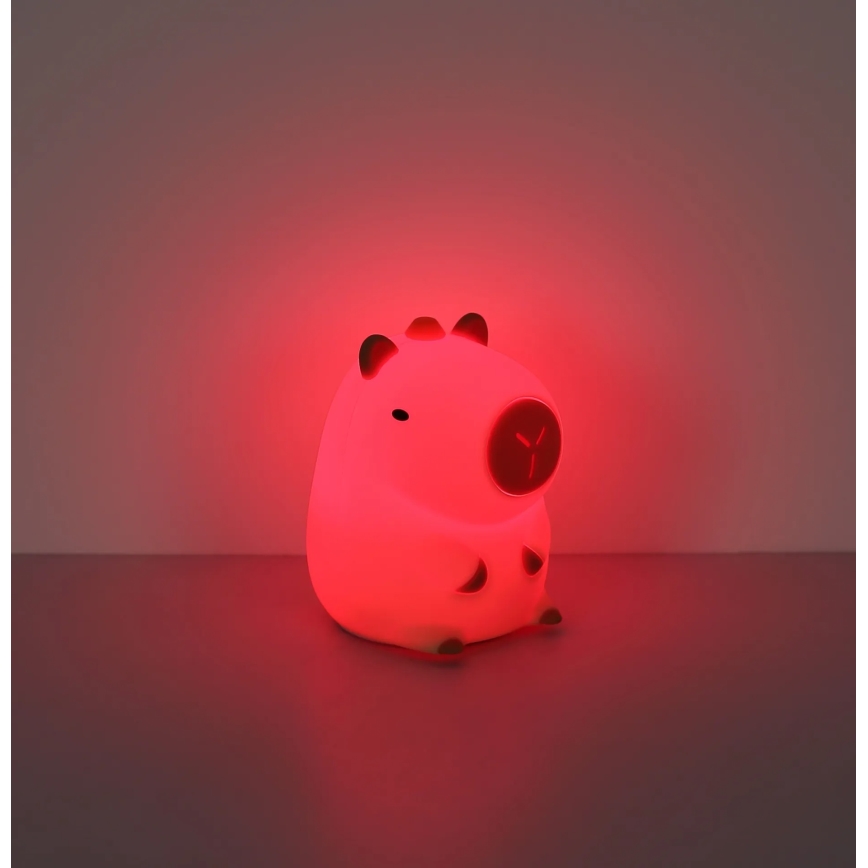 Globo - LED RGBW hämardatav laetav laste öölamp LED/1,5W/5V 1200 mAh kapibaar