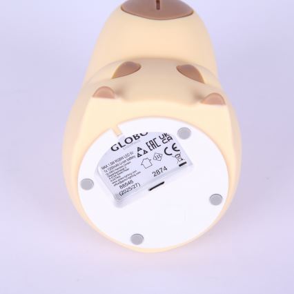 Globo - LED RGBW hämardatav laetav laste öölamp LED/1,5W/5V 1200 mAh kapibaar